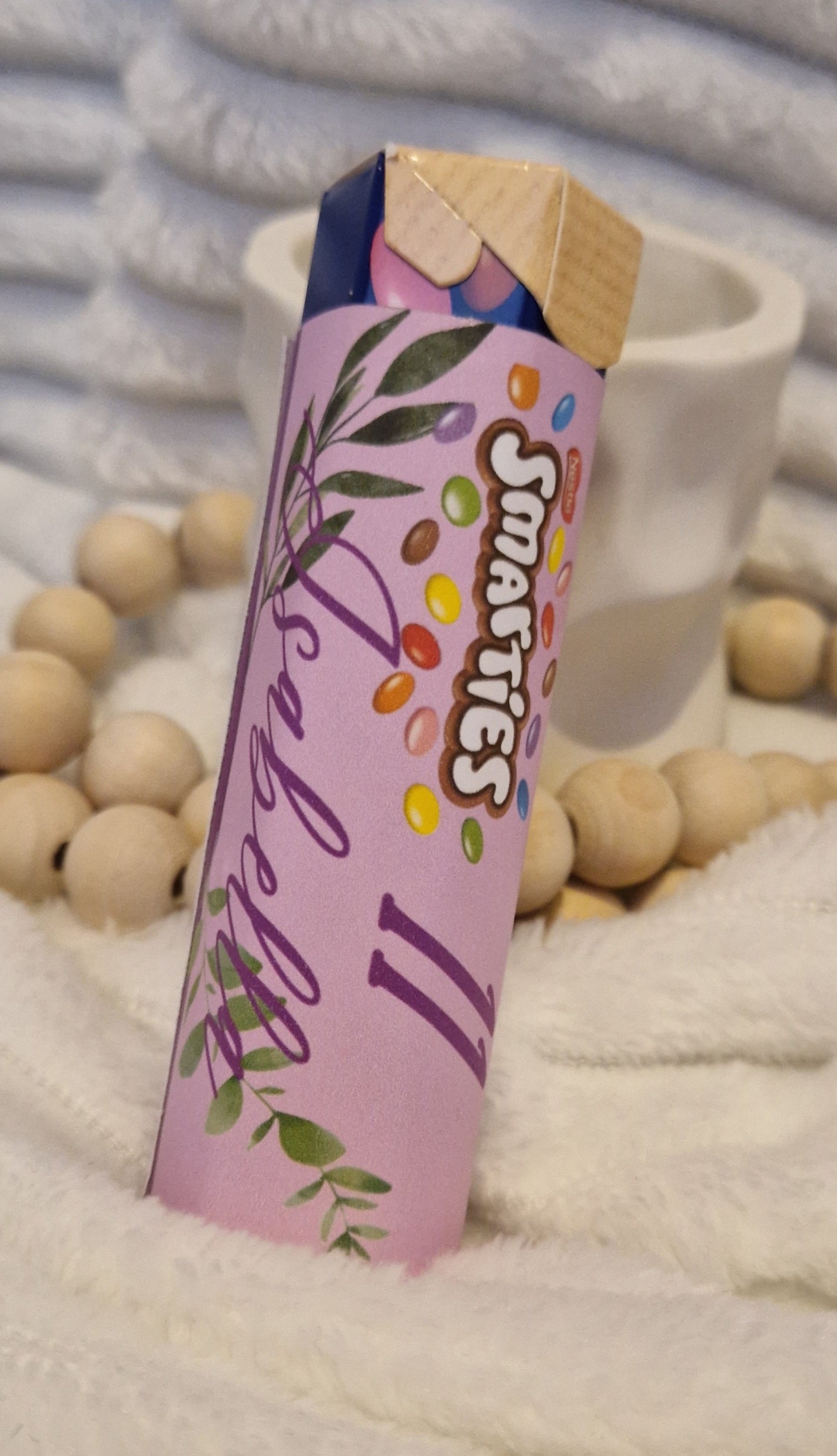 Smarties tube personnalisée